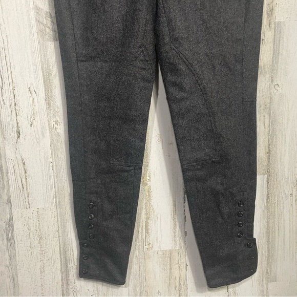 Ralph Lauren Vintage Gray Wool Blend Button Cuff Ankle Pants Trousers Size 4 - Picture 3 of 8